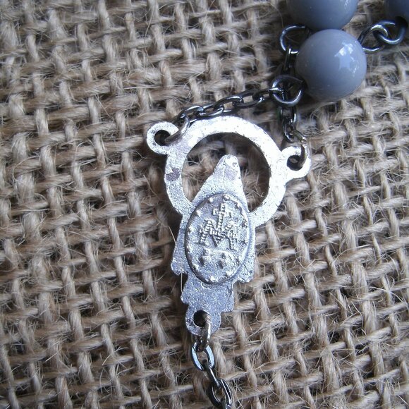 Handmade Resin & Faux Pearl Beads Rosary - Picture 12 of 14